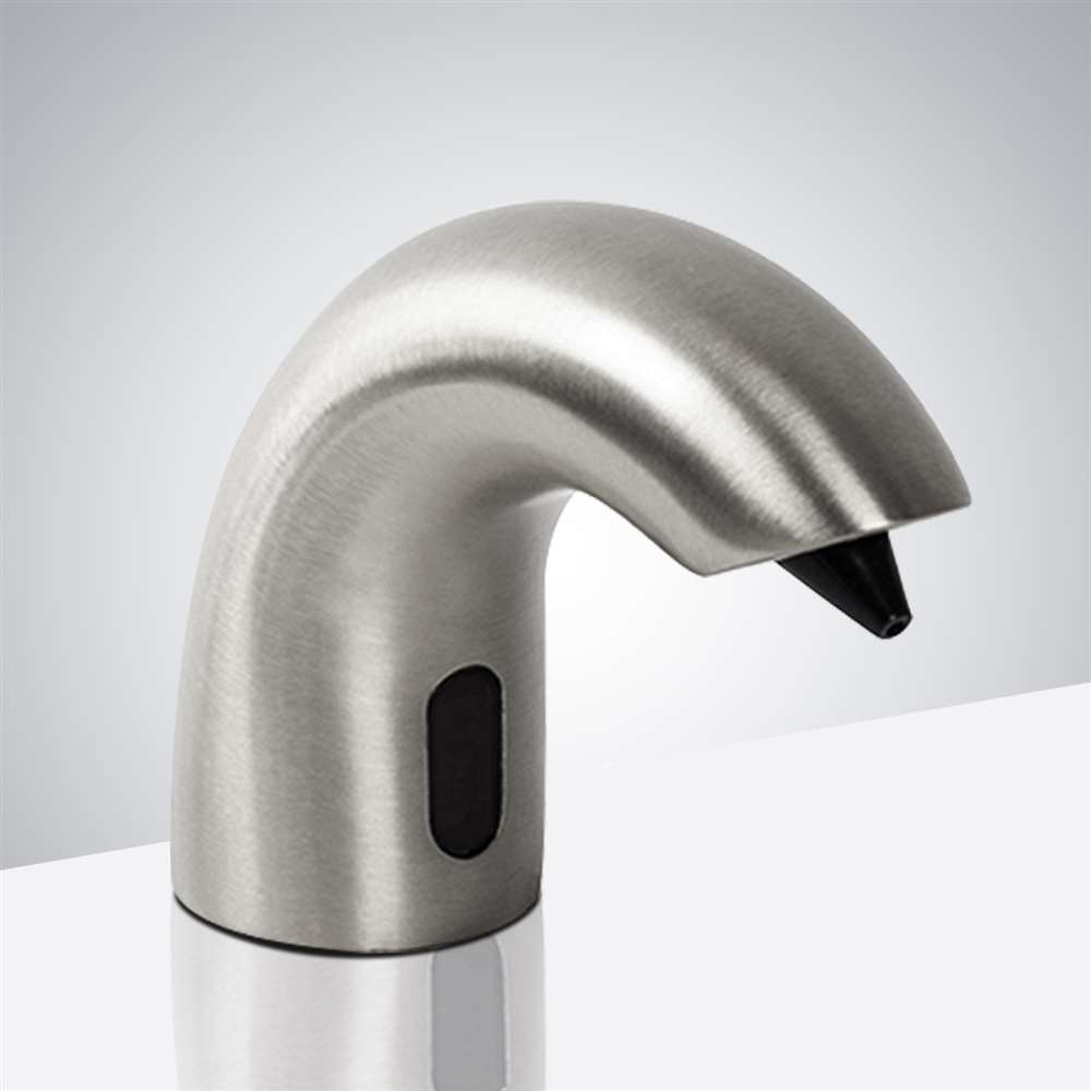 Solid Brass Brushed Nickel Finish Commercial Automatic Sensor Soap Dispenser